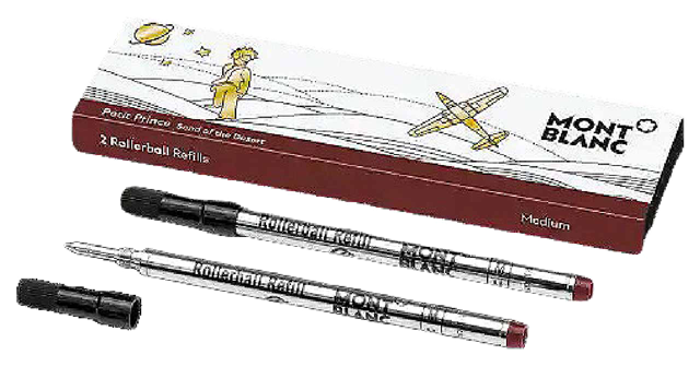 Montblanc 2 Rollerball Refills M Le Petit Prince Sand Of The Desert Brown - 119609