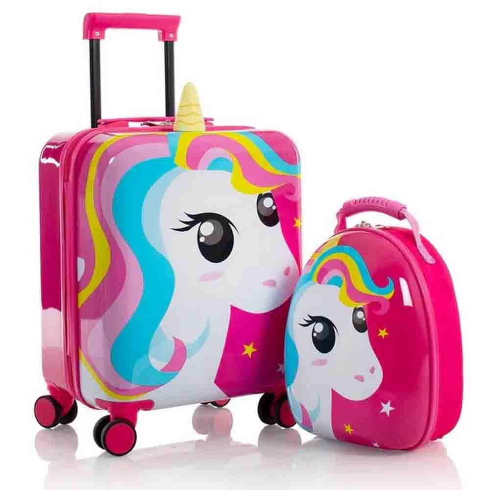 Heys Super Tots Unicorn 18" Hardside Spinner Suitcase With Backpack
