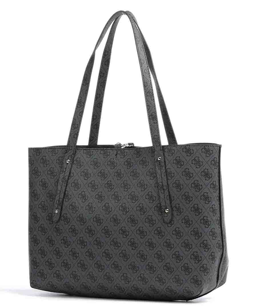 Guess Brenton Eco Tote Bag Anthracite, Women