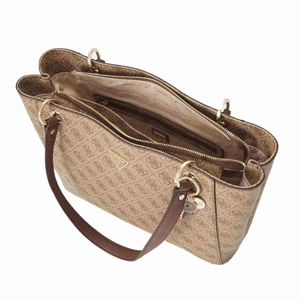 Guess Casual Tote Bag For Women, Women, Beige