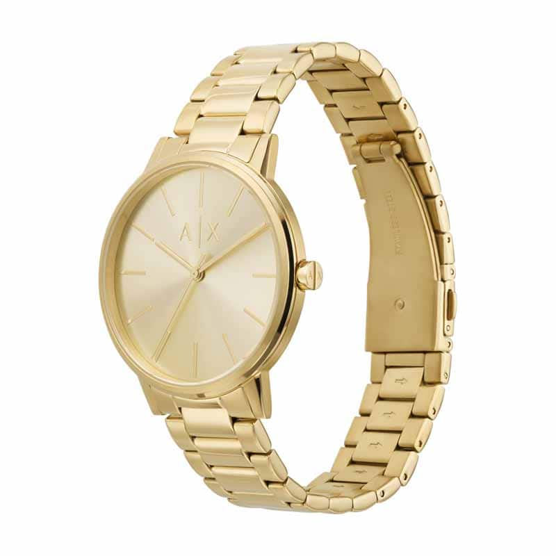 Armani Exchange Gold Watch AX7144SET Quartz, Stainless Steel Strap, 42 MM