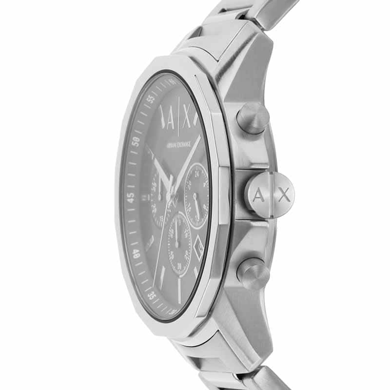 Armani Exchange Silver Watch AX1720 Quartz, Stainless Steel Strap, 44 MM