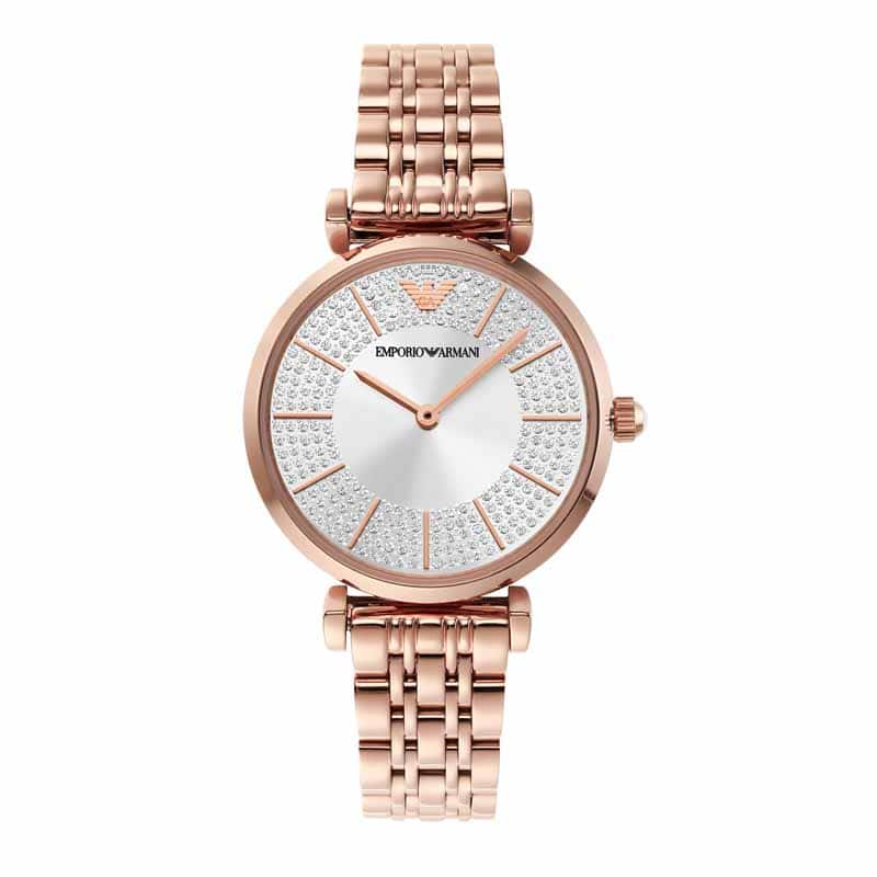 Emporio Armani Rose Gold Watch AR11446 Quartz, Stainless Steel Strap, 32 MM