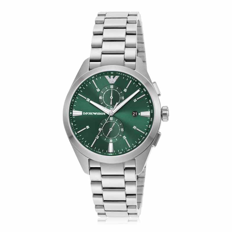 Emporio Armani Silver Watch AR11480 Quartz, Stainless Steel Strap, 43 MM