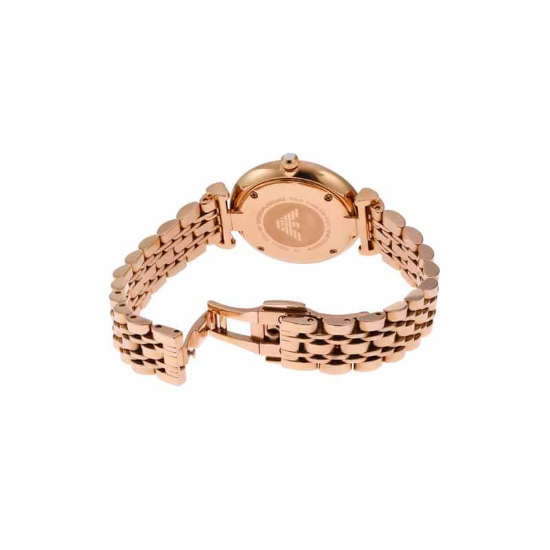 Emporio Armani Rose Gold Watch AR1909 Quartz, Stainless Steel Strap, 32 MM