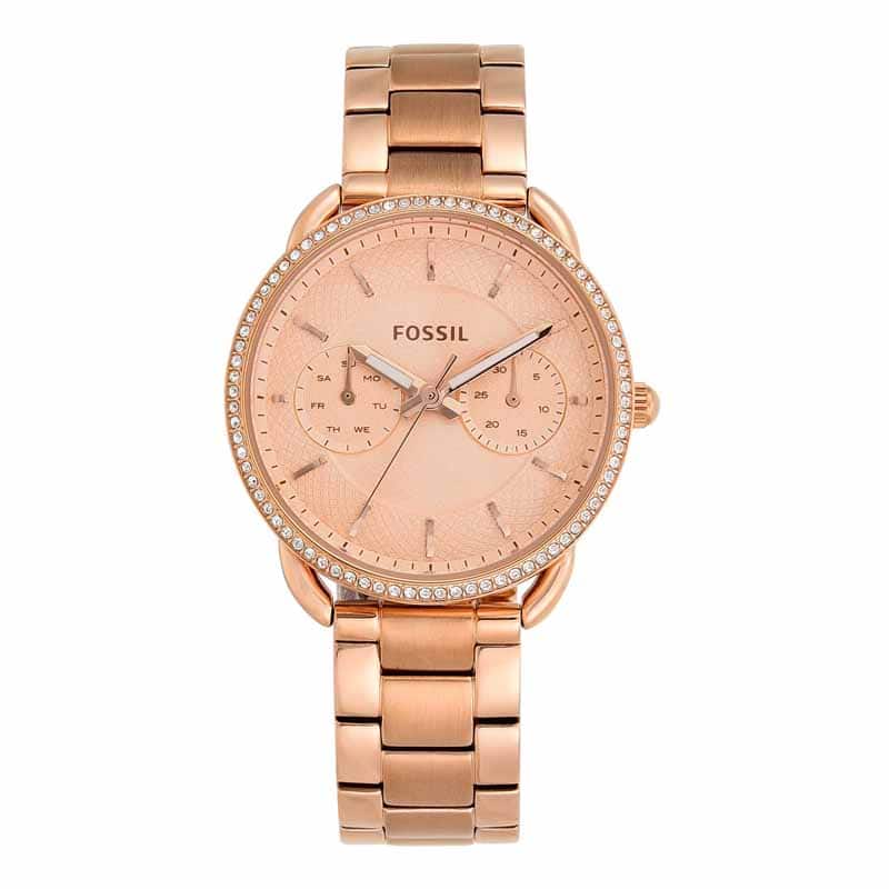 Fossil Tailor Rose Gold Watch ES4264 Quartz, Stainless Steel Strap, 35 MM