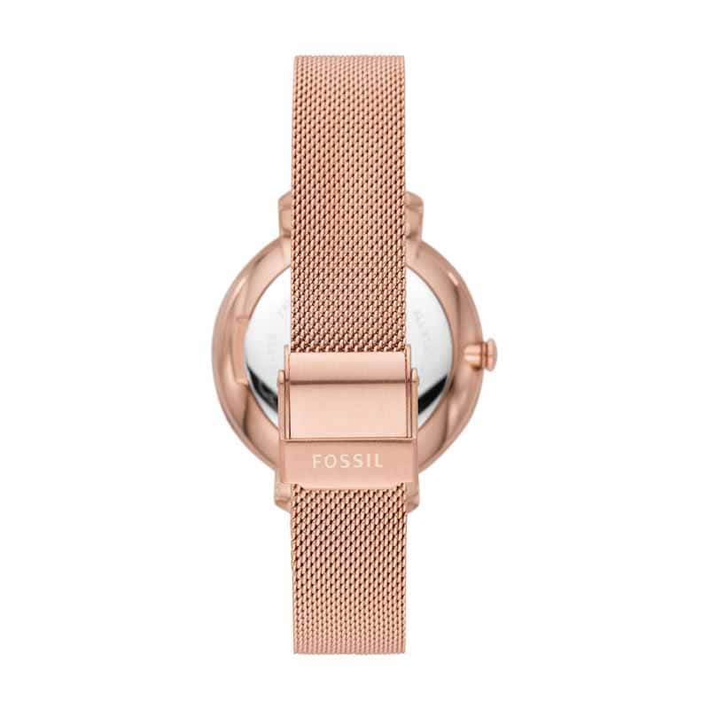 Fossil Jacqueline Rose Gold Watch ES4628 Quartz, Stainless Steel Strap, 36 MM