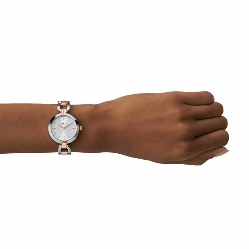 Fossil Kerrigan Silver Watch BQ3341 Quartz, Stainless Steel Strap, 32 MM