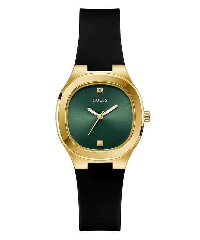 Guess Ladies Black Gold Tone Analog Watch - GW0658L1, Women, 32MM