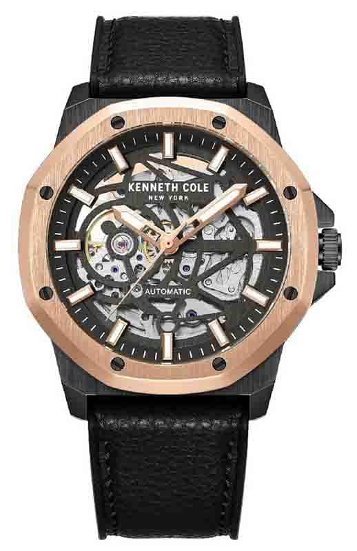 Kenneth Cole KCWGR2232902 Automatic Skeleton Watch, Men
