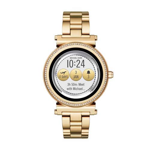 Michael Kors Sofie Gold Smartwatch MKT5021 Processor, Stainless Steel Strap, Onesize MM