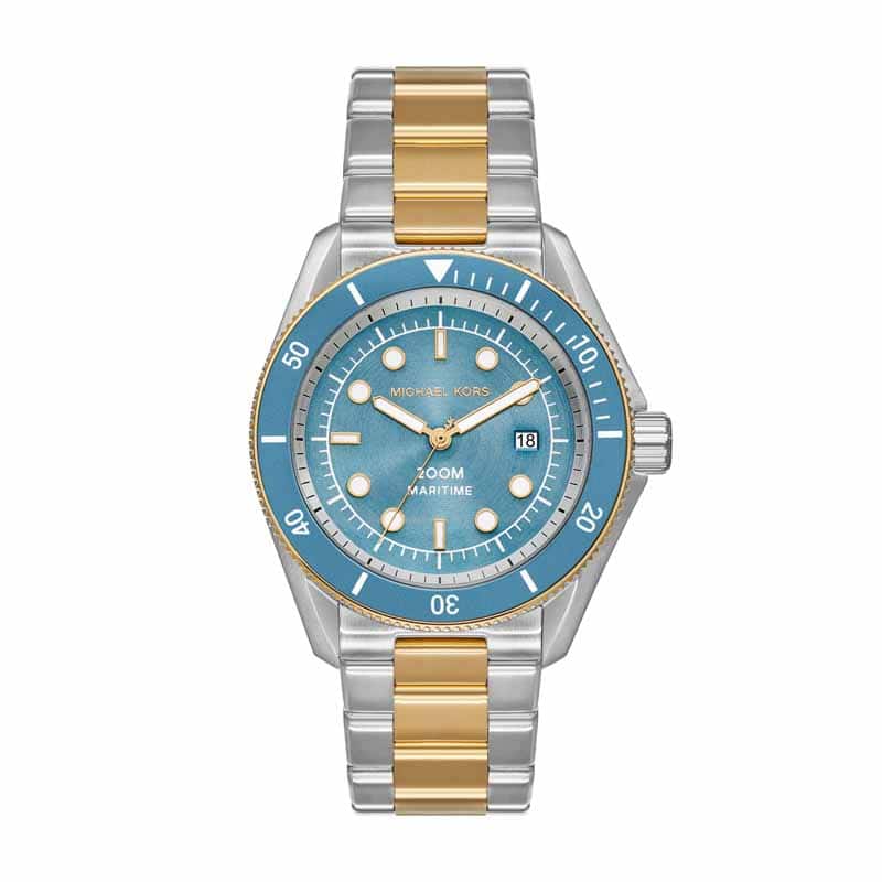 Michael Kors Maritime Two Tone Watch MK9169 Quartz, Stainless Steel Strap, 42 MM