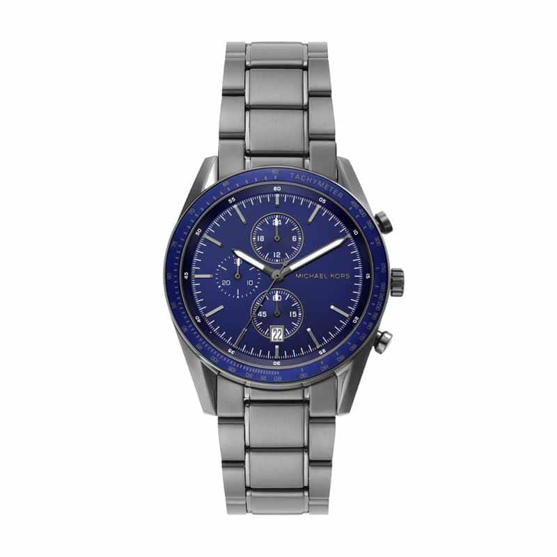 Michael Kors Warren Gunmetal Watch MK9111 Quartz, Stainless Steel Strap, 42 MM