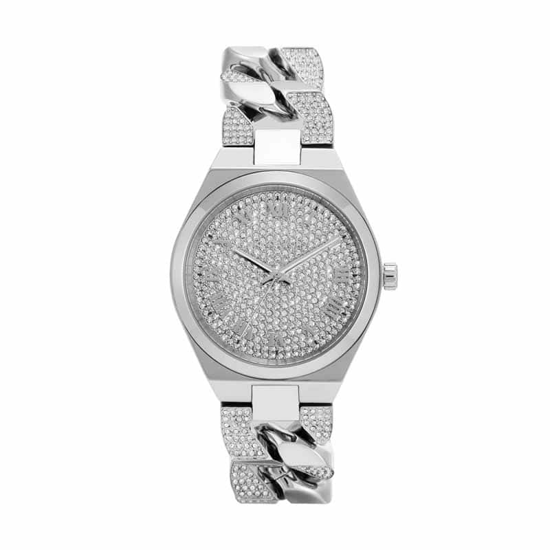 Michael Kors Lennox Silver Watch MK7488 Quartz, Stainless Steel Strap, 37 MM