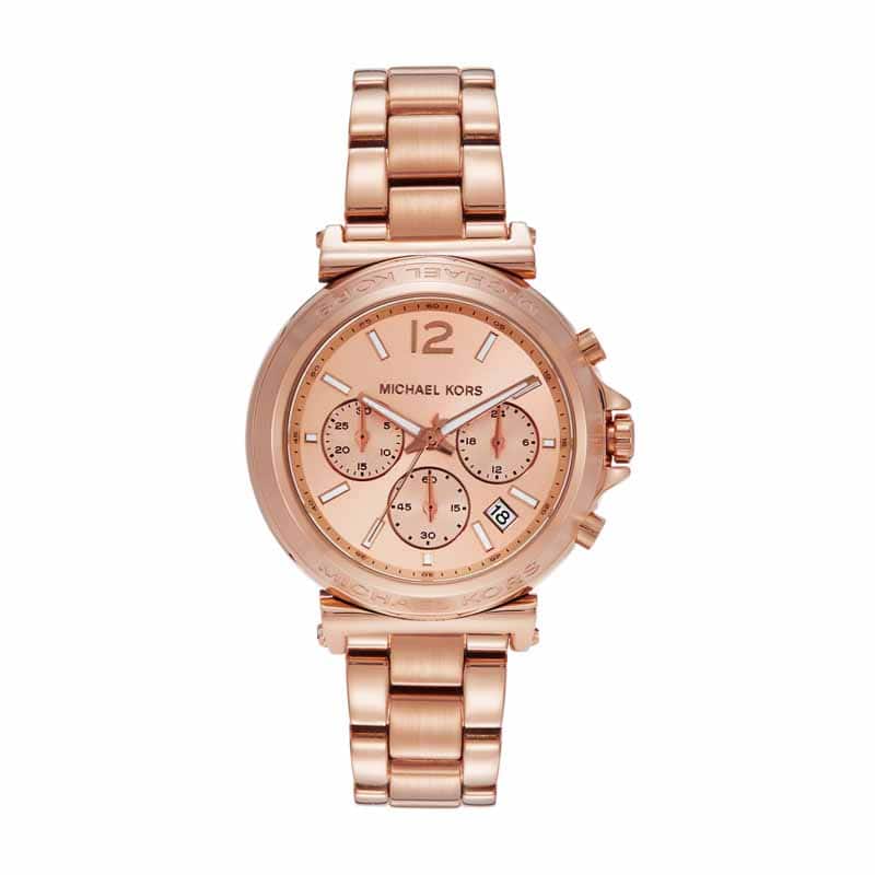 Michael Kors Maren Rose Gold Watch MK7494 Quartz, Stainless Steel Strap, 40 MM