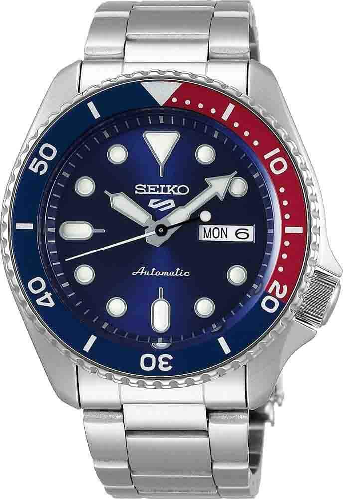 Seiko 5 Sports Automatic Watch SRPD53K1, Men, Blue/Silver, 42.5MM