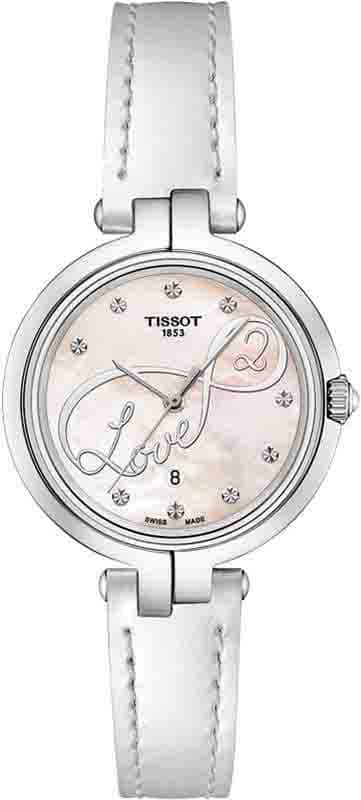 Tissot Flamingo Valentines Watch, White MOP, 26MM