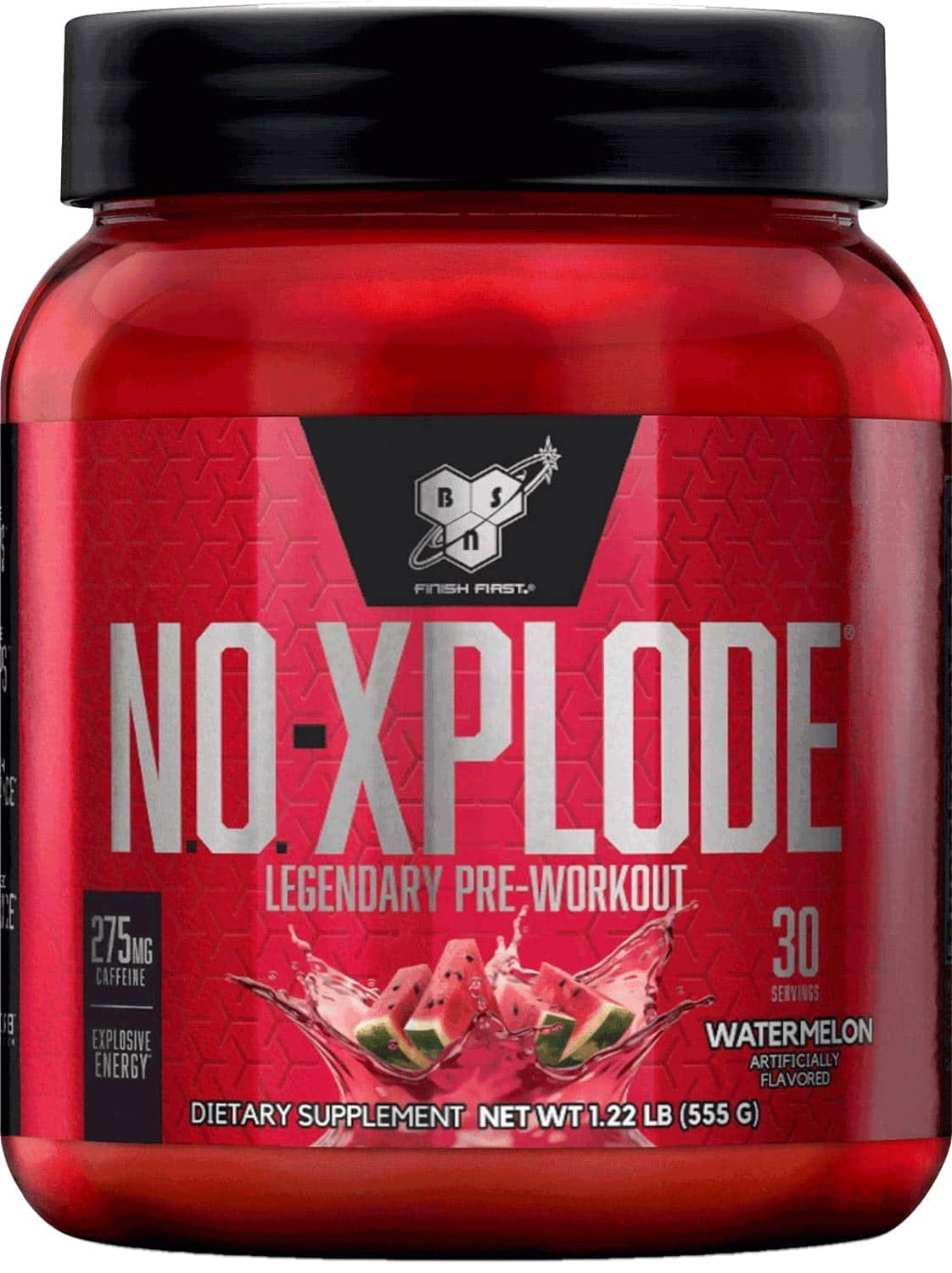 BSN N.O.-XPLODE Pre Workout Powder, Energy Supplement for Men and Women with Creatine and Beta-Alanine, Flavour: Watermelon, 30 Servings