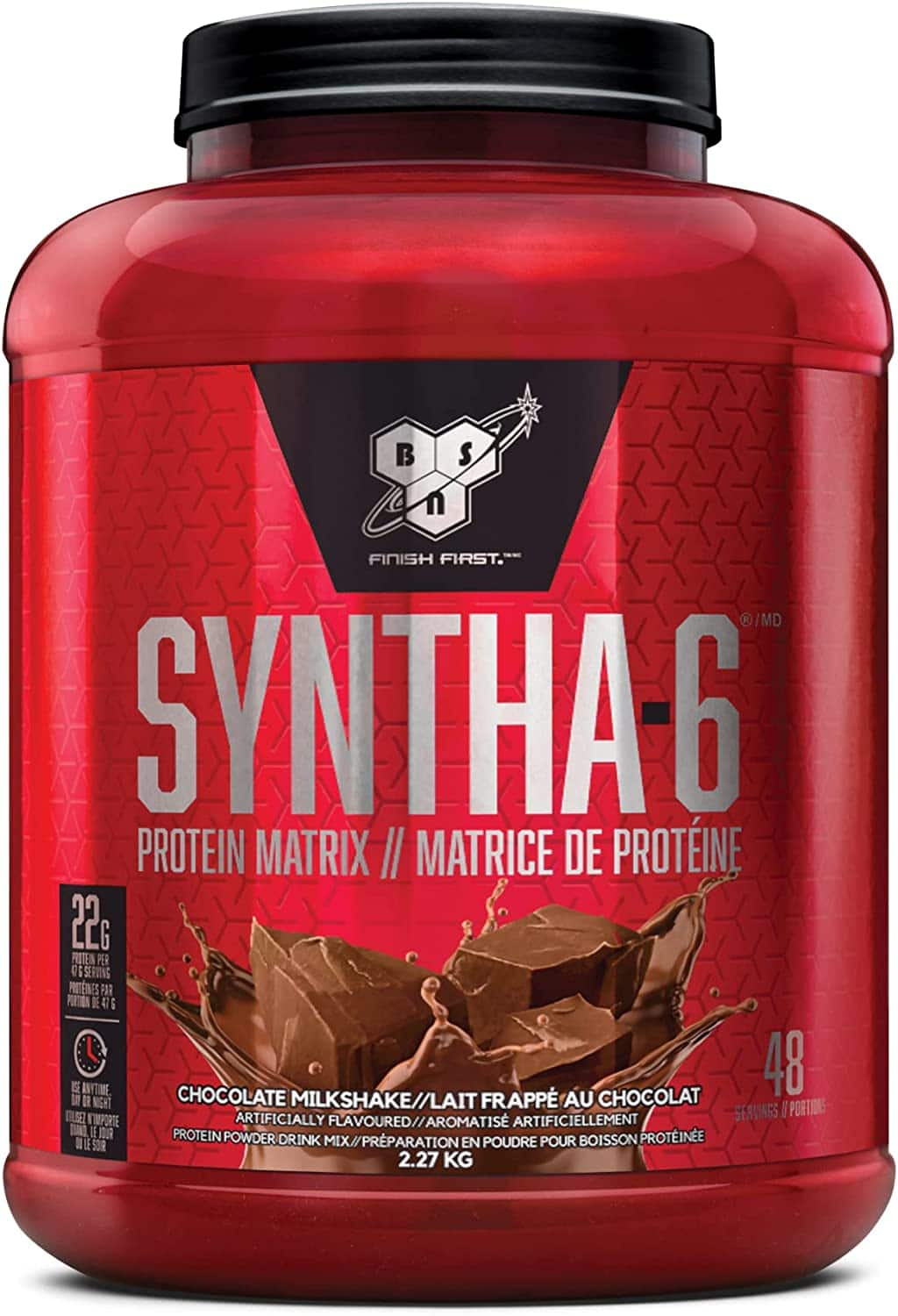 BSN Syntha-6 Whey Protein Powder Chocolate with Micellar Casein 48 Servings