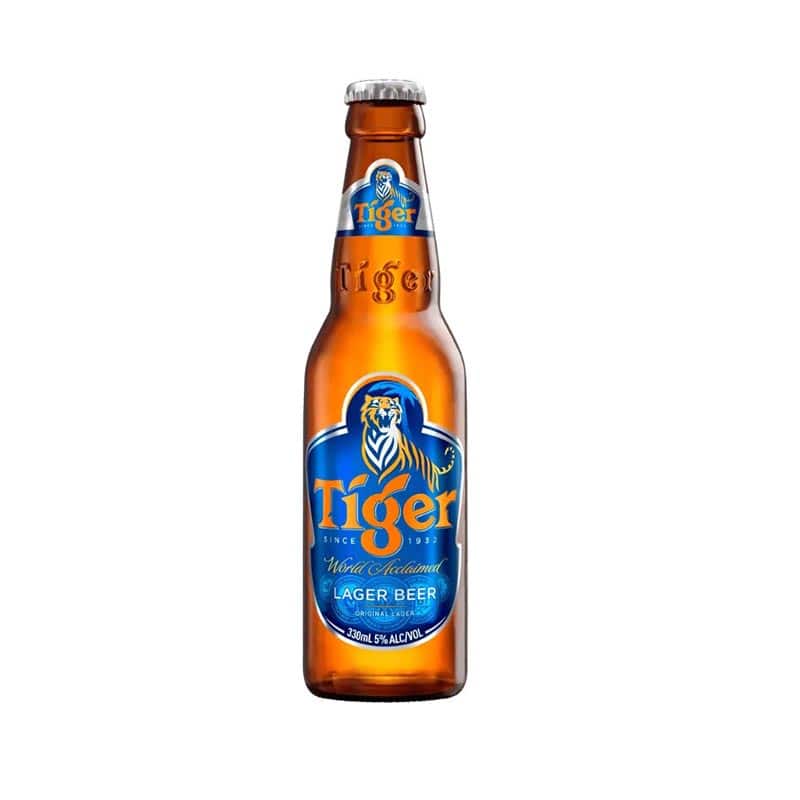 Tiger Lager Beer Bottle, 33CL