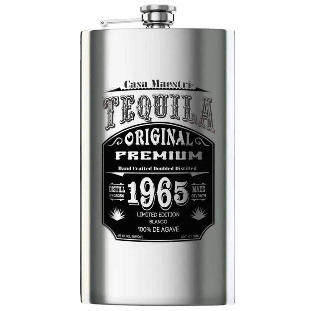 Casa Maestri Flask Blanco Tequila, 75CL