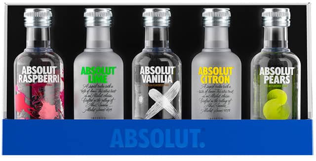 Absolut Fives 5x5cl