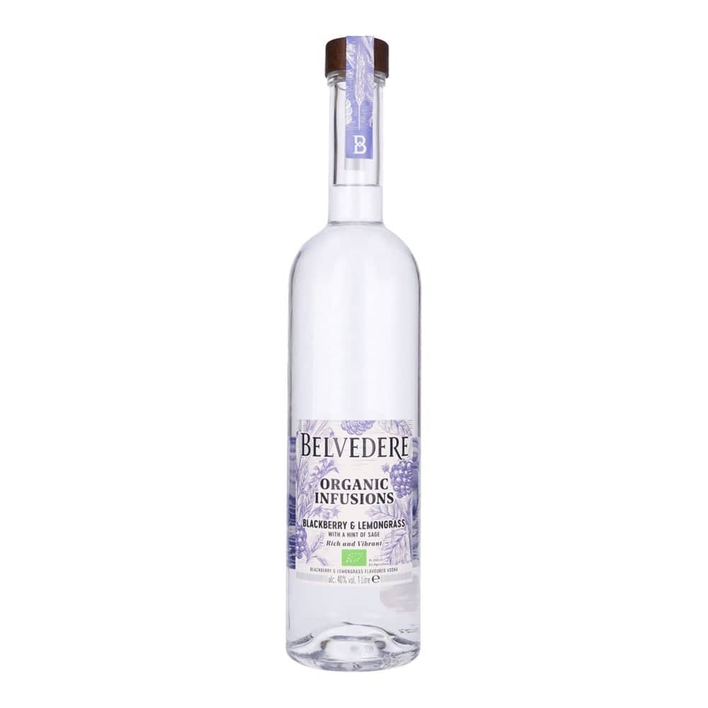 Belvedere Organic Infusions Blackberry & Lemongrass Vodka, 100CL
