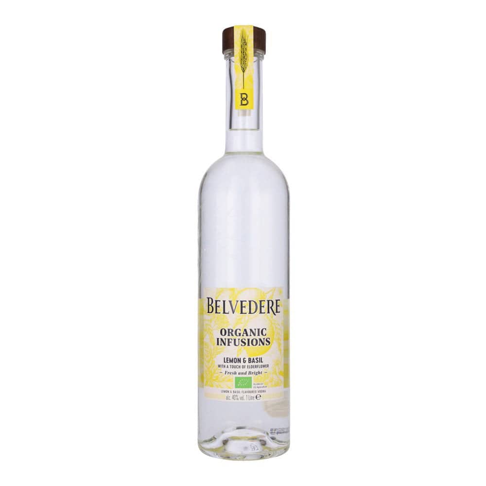 Belvedere Organic Infusions Lemon & Basil Vodka, 100CL
