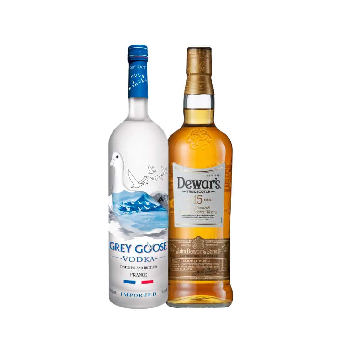 Buy GREY GOOSE ORIGINAL 100 CL & DEWARS WHISKY 15 YEARS 100 CL Premium