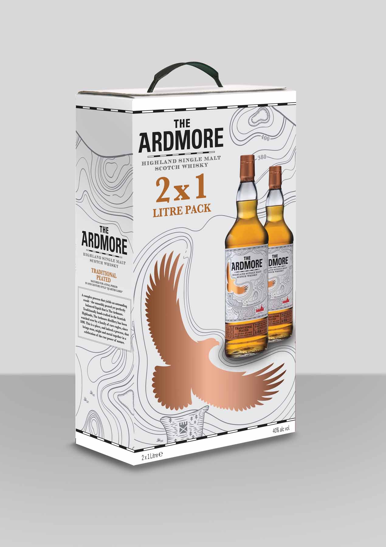 Ardmore Gtr Trad Peated Twin 40 percent 2x1l 200cl