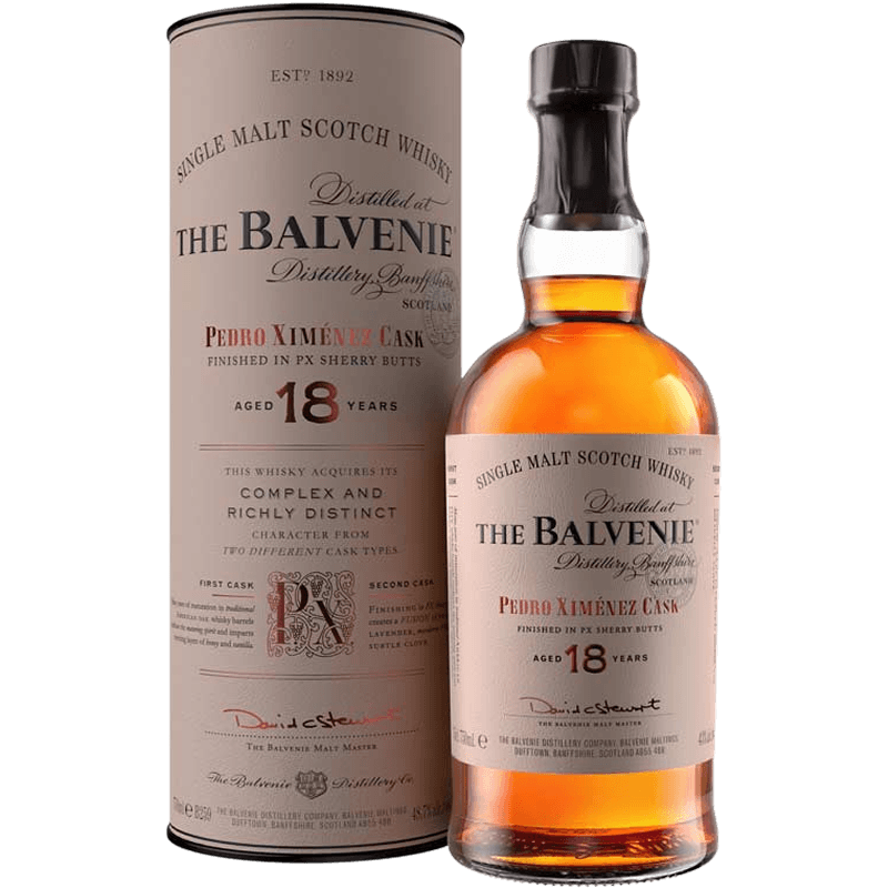 The Balvenie 18 Year Old Pedro Ximenez Cask Whisky 70cl