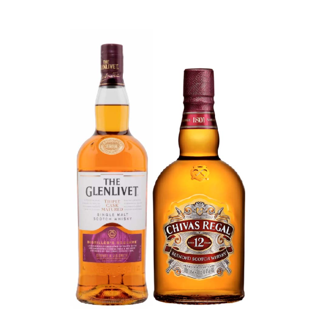 Glenlivet Master Distiller's Reserve 100 cl & Chivas Regal 12YO 100cl