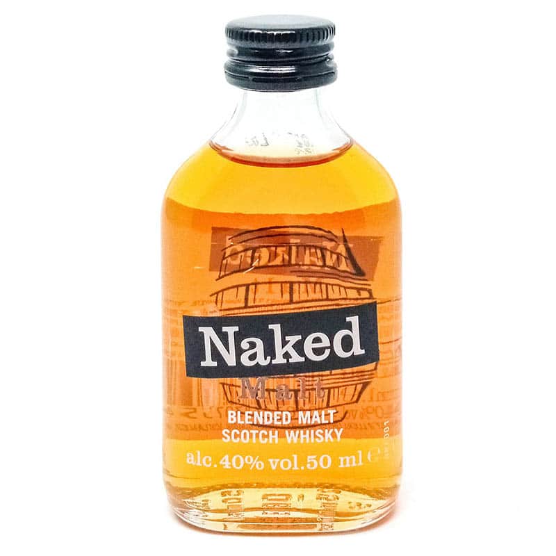Naked Malt Blended Malt Scotch Whisky, Miniature, 5CL