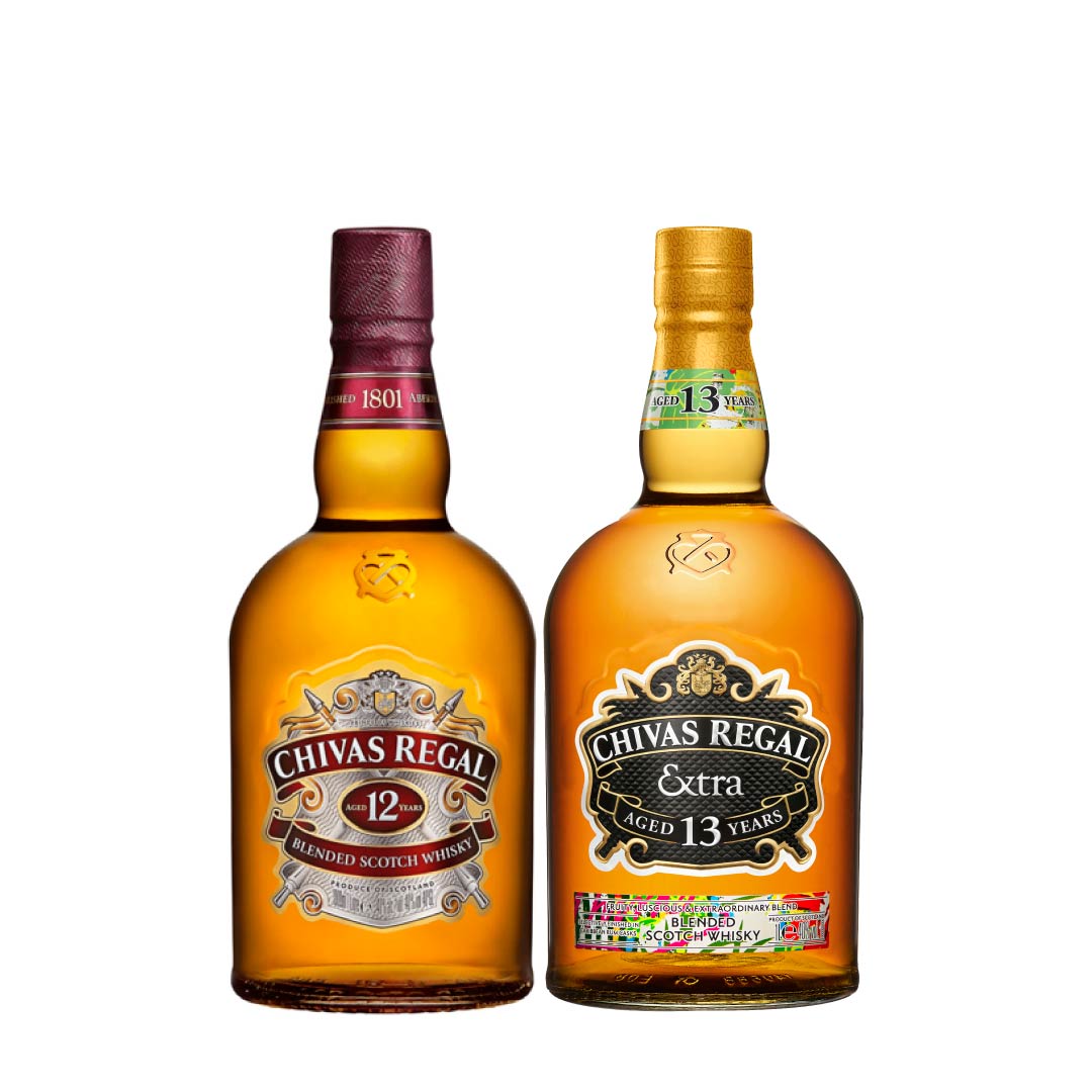Chivas Regal 12 YO 100cl & Chivas Regal Extra 13 Rum 6X1l Case (Ge) 100cl