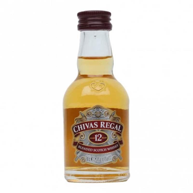 Chivas Regal 12 Year Old Blended Scotch Whisky Miniature, 5CL