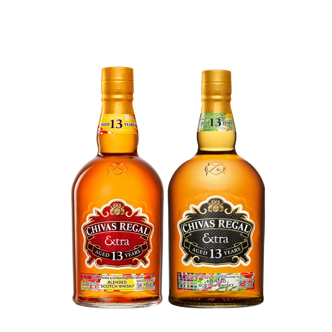 Chivas Regal 13 YO 100cl Sherry Cask & Chivas Regal Extra 13 Rum 6X1l Case (Ge) 100cl