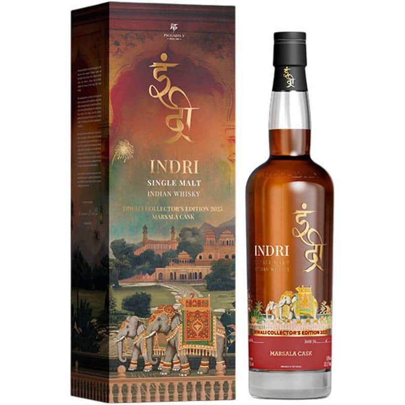 Indri 'Diwali Collector's Edition' Marsala Cask Indian Single Malt Whisky, 75CL