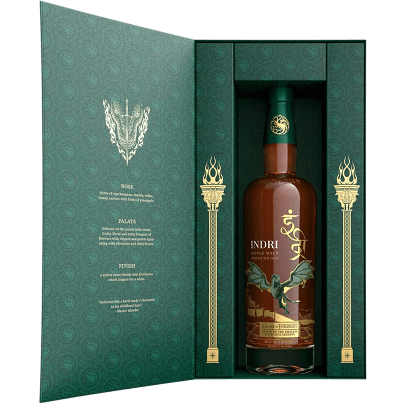 Indri Single Malt Whisky GOT  - House of Green, 75 Cl,  Exclusive Edition