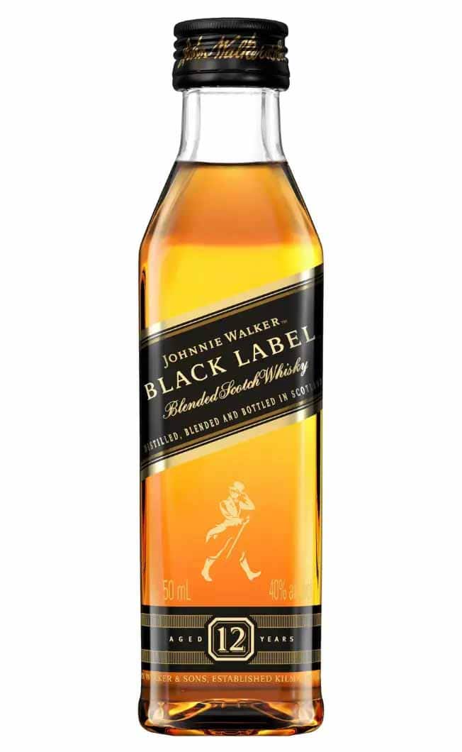 Johnnie Walker Black Label Blended Scotch Whisky, 5CL