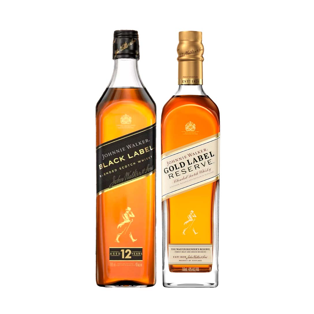 JW BLACK LABEL 100 CL & JW Gold Reserve 100Cl