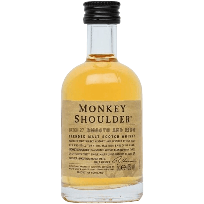 Monkey Shoulder Blended Malt Scotch Whisky Miniature, 5CL