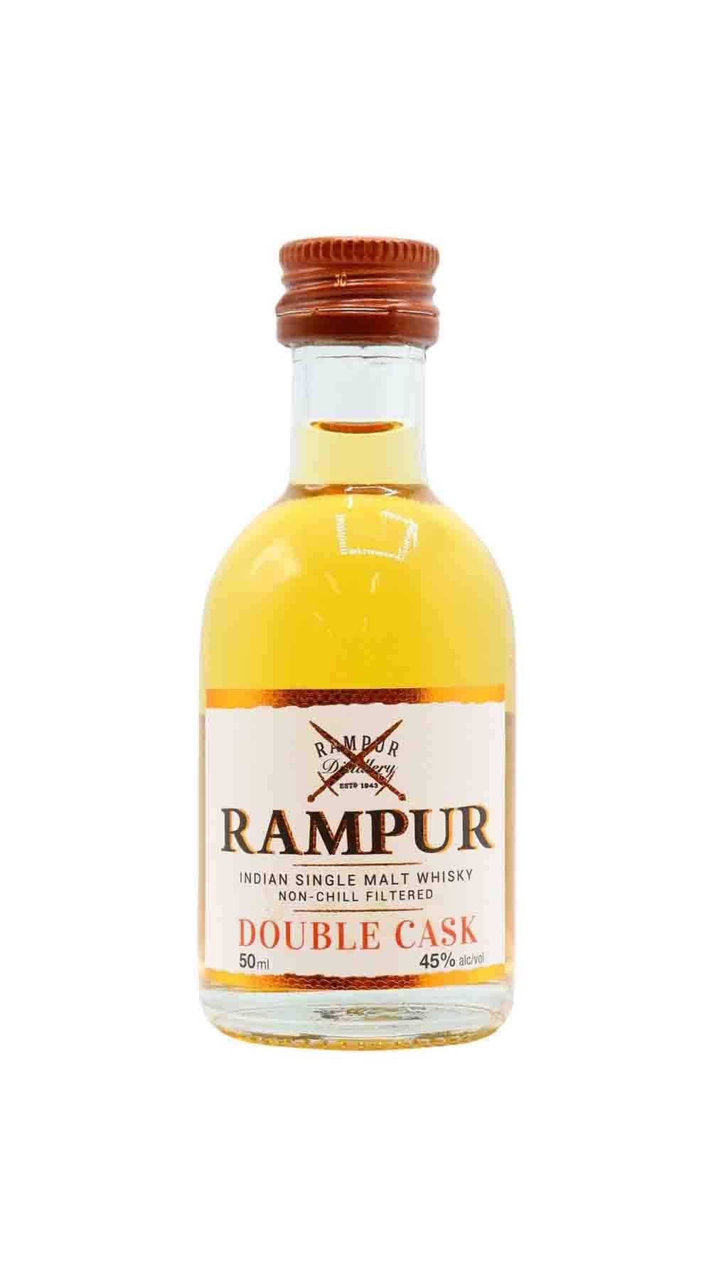 Rampur Double Cask Indian Single Malt Whisky Miniature, 5CL