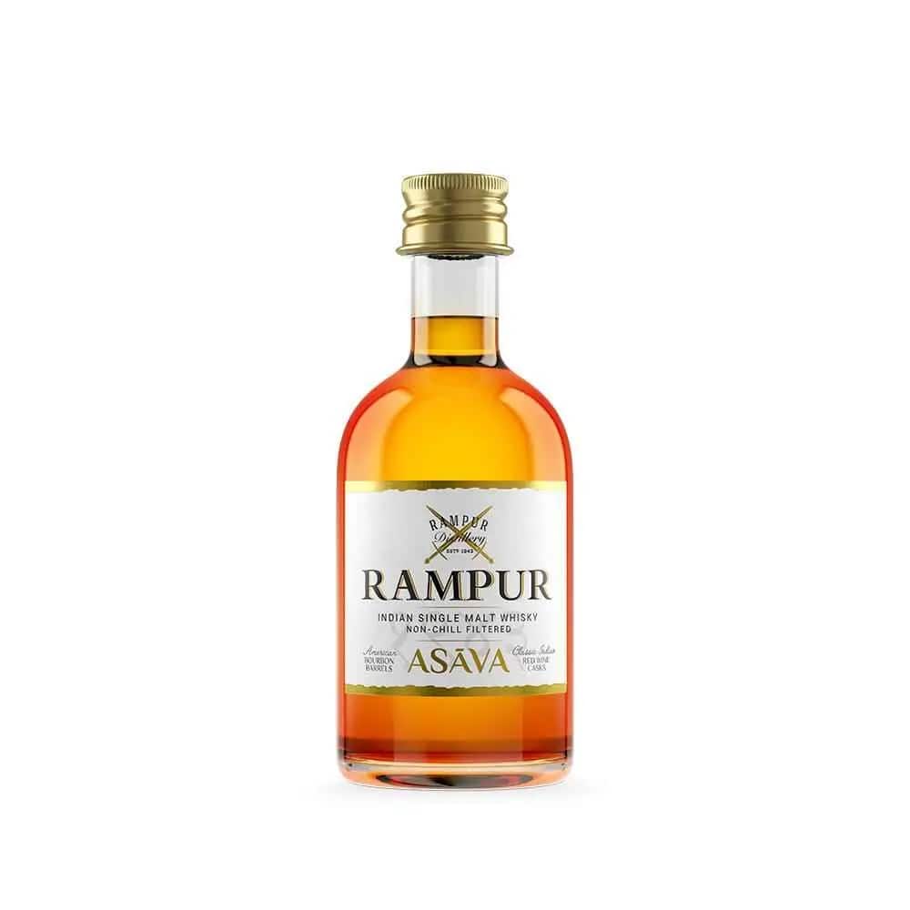Rampur Asava Indian Whisky Miniature, 5CL