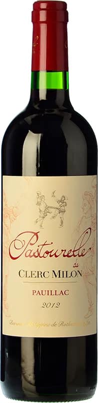 RD BORDEAUX PASTOURELLE DE CLERC MILON 2012 75 CL