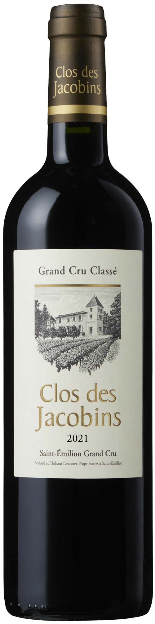 BORDEAUX CLOS DES JACOBINS 2021 75 CL
