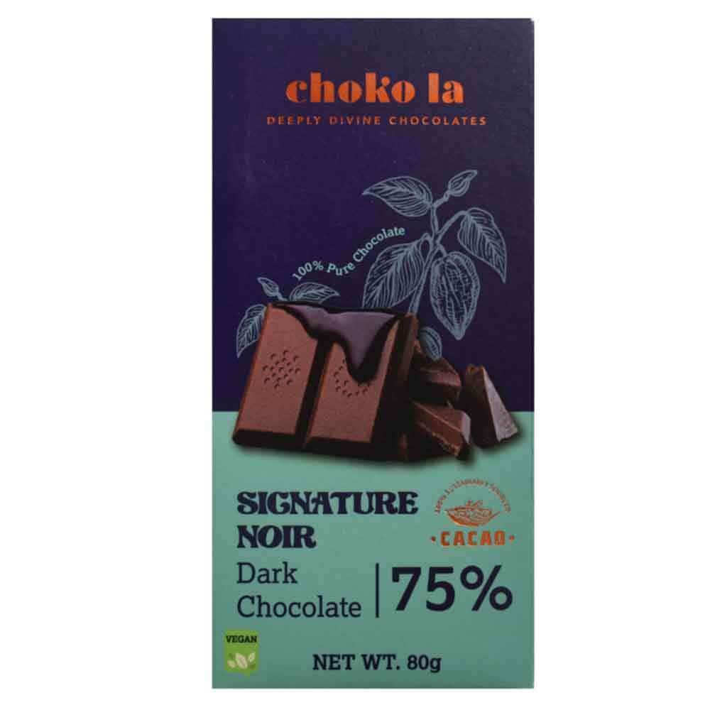 Chokola 75 percent Signature Noir Bar