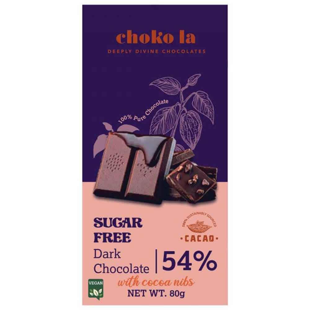 Chokola 54 percent Sugar Free Bar Pcs
