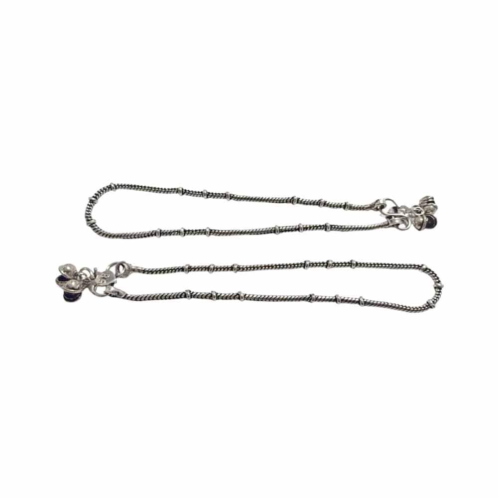 Crafts & Culture Oxidised Anklet S