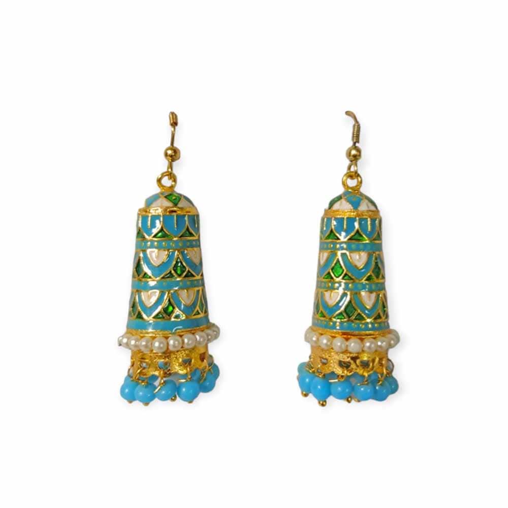 Crafts & Culture Meena Jhumki Xl