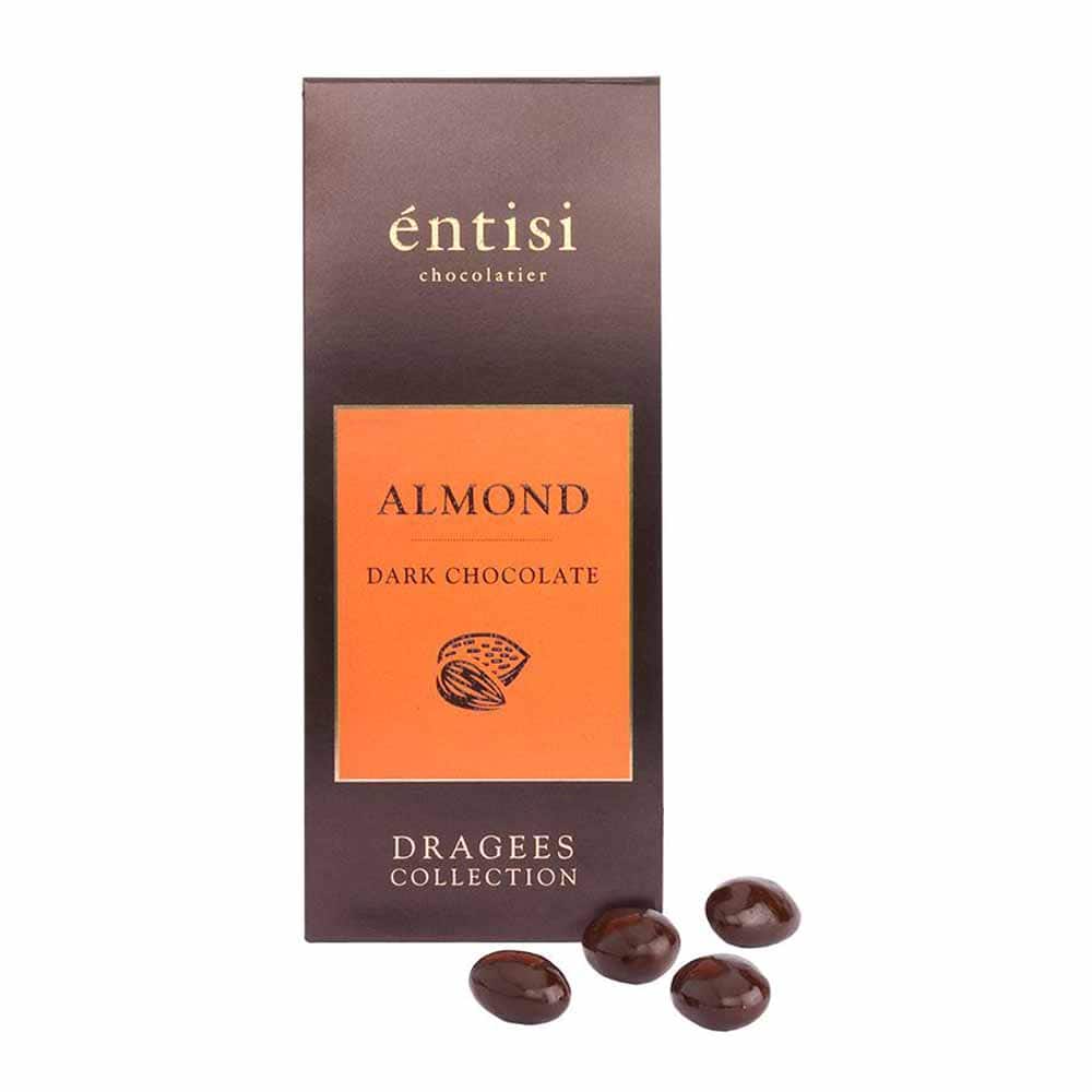 Entisi Almonds Coated With Dark Chocolate 50g